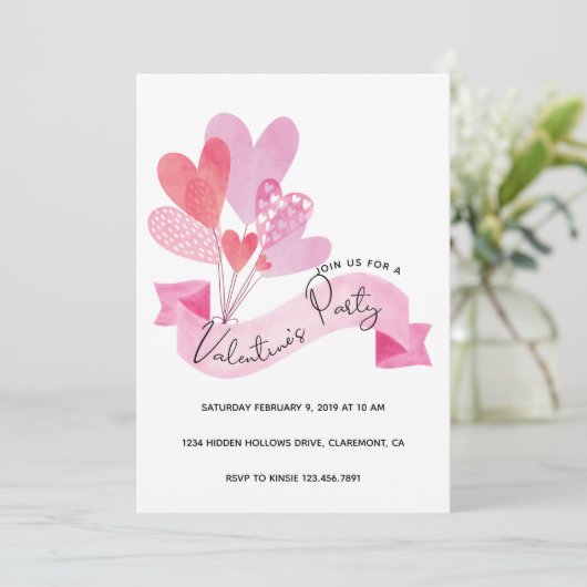 Invitation de la Saint Valentin (Debout devant)