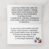 Invitation de la Saint Valentin (Intérieur déplié)