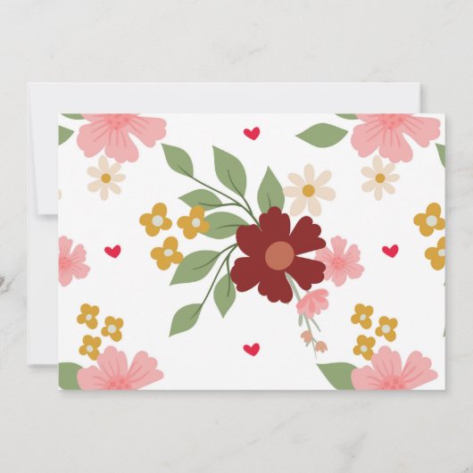 Invitation de la Saint Valentin (Dos)