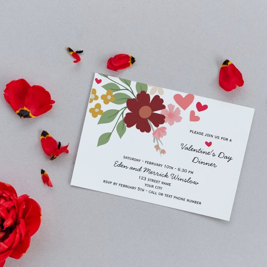 Invitation de la Saint Valentin