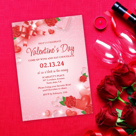 Invitation de la Saint Valentin