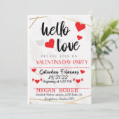 Invitation de la Saint Valentin (Debout devant)