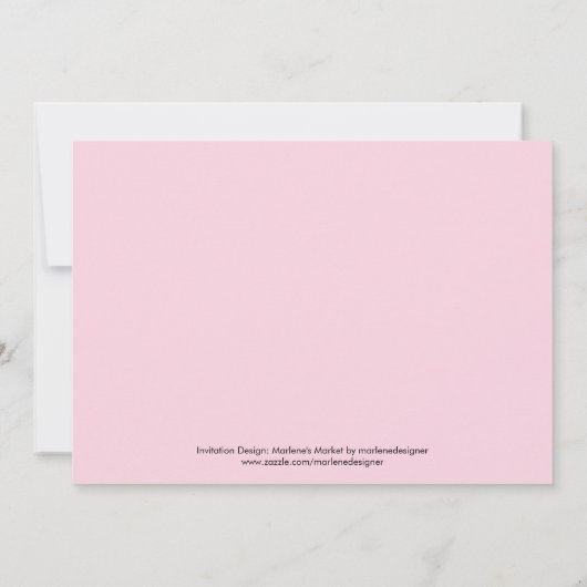 Invitation de la Saint-Valentin (Dos)