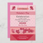 Invitation de la Saint Valentin (Devant / Derrière)