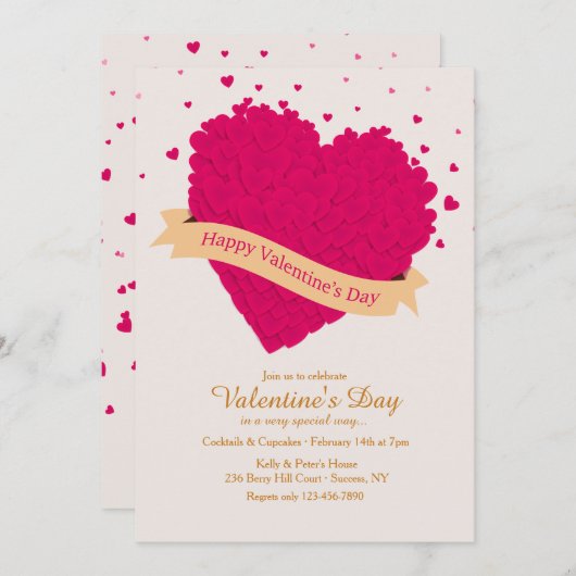 Invitation de la Saint-Valentin 2 (Devant / Derrière)