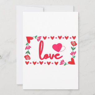 Invitation de la Saint-Valentin Amour