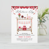 Invitation de la Saint Valentin Bar Cart (Debout devant)