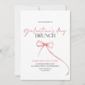 Invitation de la Saint Valentin, Brunch de la Fête (Devant)