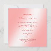 Invitation de la Saint Valentin Cocktail Party (Dos)