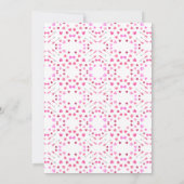 Invitation de la Saint-Valentin coeurs roses et fl (Dos)