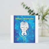 Invitation de la Saint Valentin Couple d'astronaut (Debout devant)