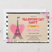 Invitation de la Saint-Valentin Galentine à Paris (Devant)