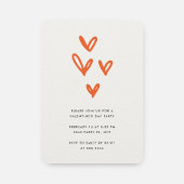 Invitation de la Saint Valentin moderne avec coeur