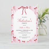Invitation de la Saint-Valentin pour filles Rose & (Debout devant)