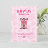 Invitation de la Saint-Valentin pour la cowgirl de (Debout devant)