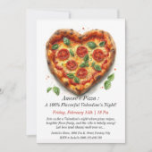 Invitation de la Saint Valentin sur mesure - Pizza (Devant)
