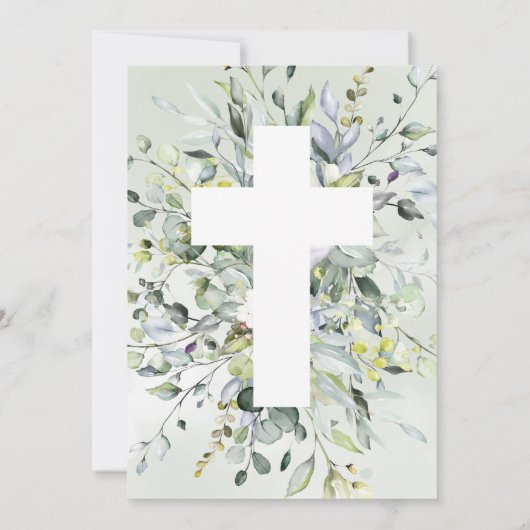 Invitation de la Sainte Communion Verdure (Dos)