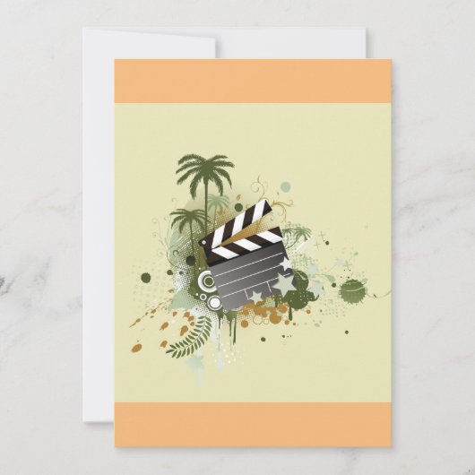 Invitation de la scène de cinéma de vacances (Devant)