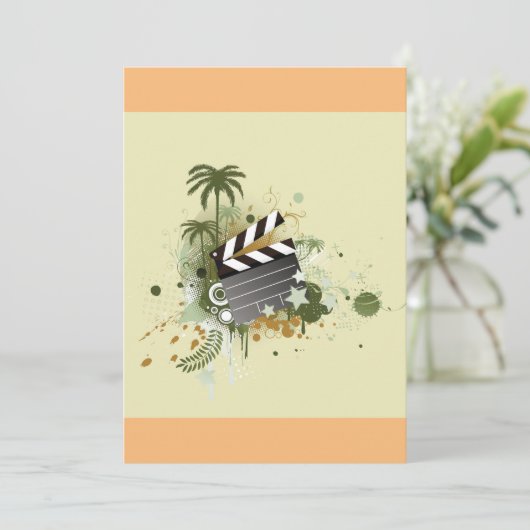 Invitation de la scène de cinéma de vacances (Debout devant)