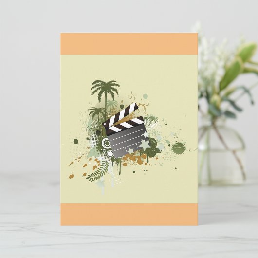 Invitation de la scène de cinéma de vacances