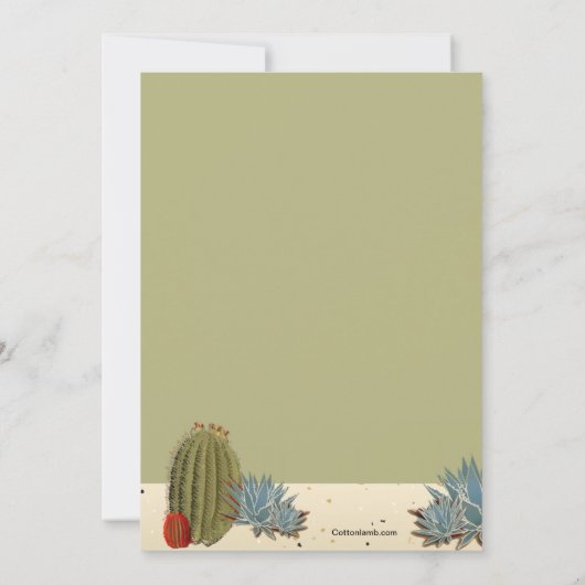 Invitation de la scène du désert (Dos)