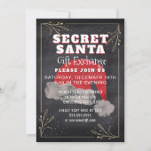 Invitation de la Secret Père Noël Gift Exchange Pa (Devant)