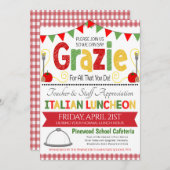 Invitation de la semaine italienne d'appréciation (Devant / Derrière)