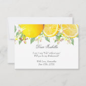 Invitation de la servante d'été Lemon Boho (Dos)