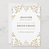 Invitation de la servante d'or feuilleté (Devant)