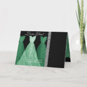 Invitation de la servante sur mesure - Gowns VERTS (Dos)