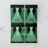Invitation de la servante sur mesure - Gowns VERTS (Intérieur)