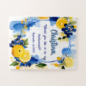 Invitation de la serveuse de puzzle (Horizontal)