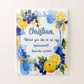 Invitation de la serveuse de puzzle (Vertical)