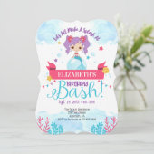 Invitation de la Sirène de Splash (Debout devant)