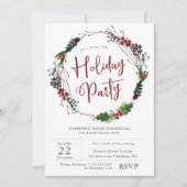 Invitation de la société Holiday party (Devant)