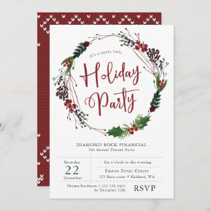 Invitation de la société Holiday party