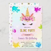 Invitation de la soirée à la crème de licorne (Devant / Derrière)