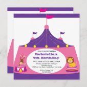 Invitation de la soirée Anniversaire de enfant de (Devant / Derrière)