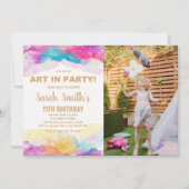 Invitation de la soirée artistique personnalisée p (Devant)