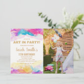 Invitation de la soirée artistique personnalisée p (Debout devant)