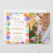 Invitation de la soirée artistique personnalisée p (Devant)