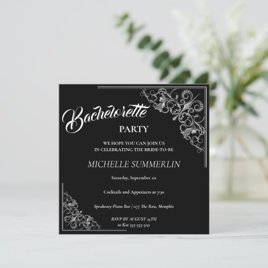 Invitation de la soirée Bachelorette frontière arg (Debout devant)