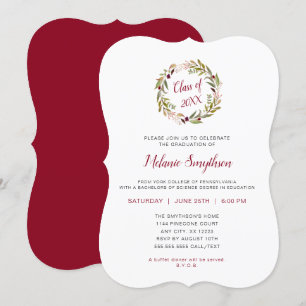 Invitation de la soirée branchée Wreath