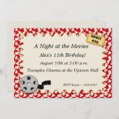 Invitation de la soirée cinéma (Devant / Derrière)