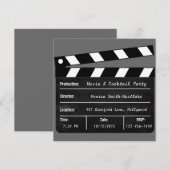 Invitation de la soirée cinéma et cocktail (Devant / Derrière)