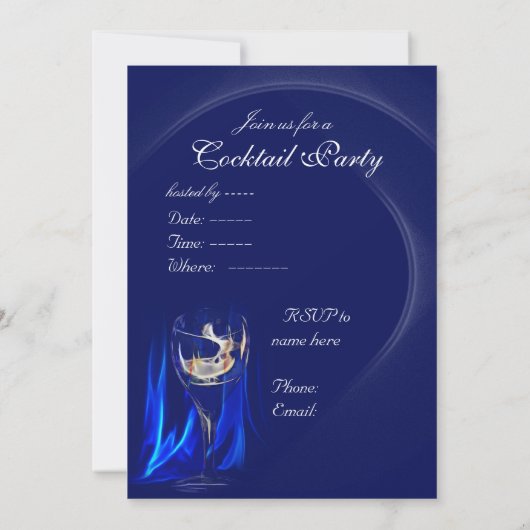 Invitation de la soirée COCKTAIL (Dos)