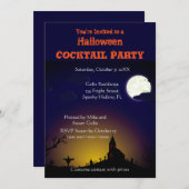 Invitation de la soirée Cocktail Halloween éffraya (Devant / Derrière)