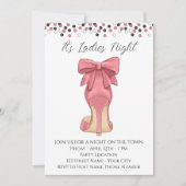 Invitation de la soirée Dames roses (Devant)