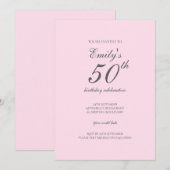 Invitation de la soirée d'anniversaire du minimali (Devant / Derrière)