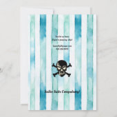 Invitation de la soirée de baccalauréat sur le thè (Dos)